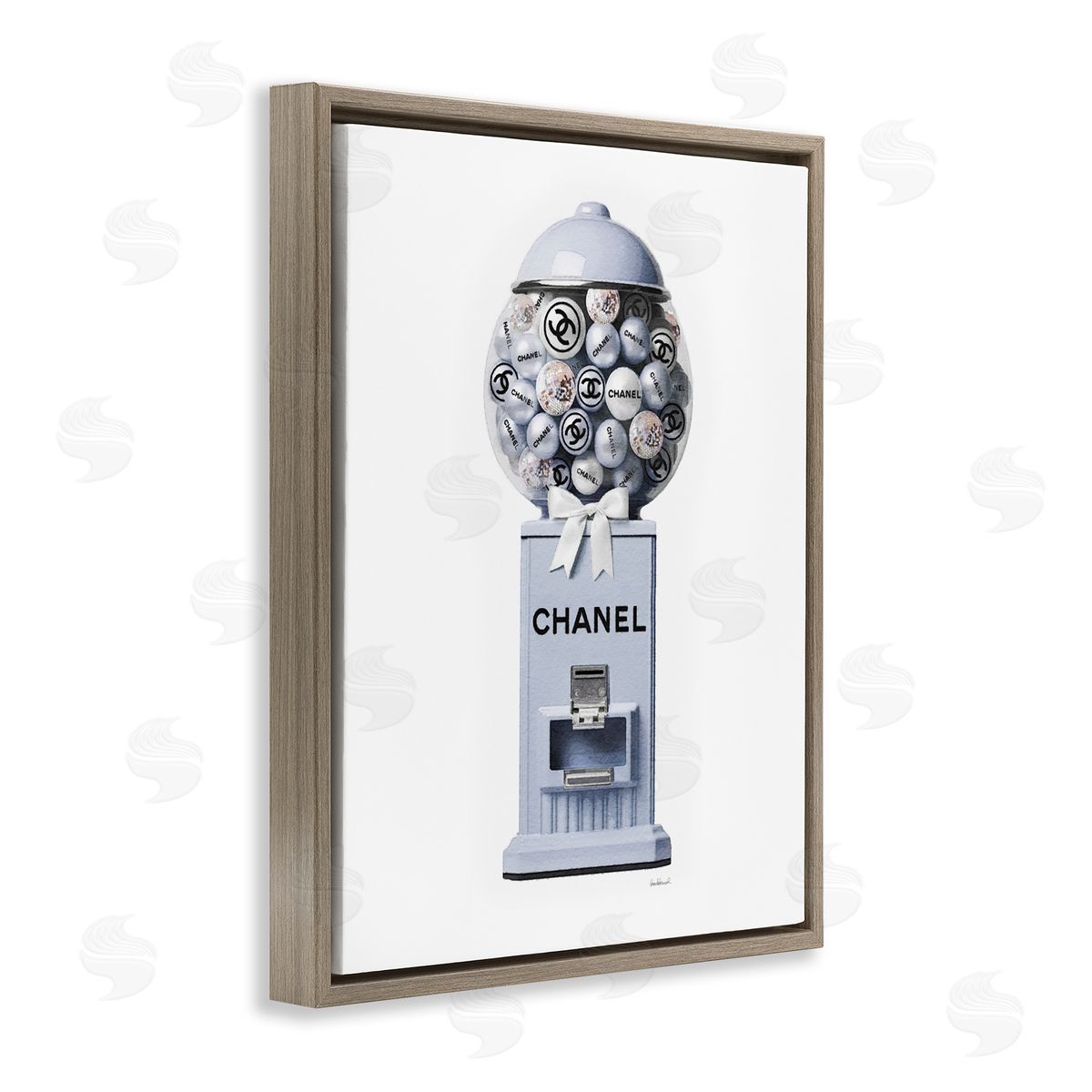 Amanda Greenwood Fashion Glam Candy Brown Floater Frame Canvas Artside_