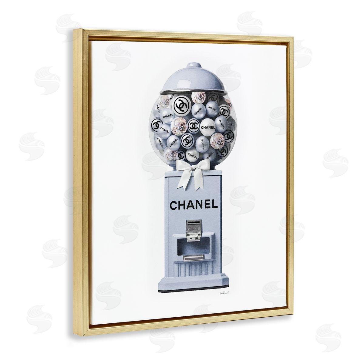 Amanda Greenwood Fashion Glam Candy Gold Floater Frame Canvas Artside_