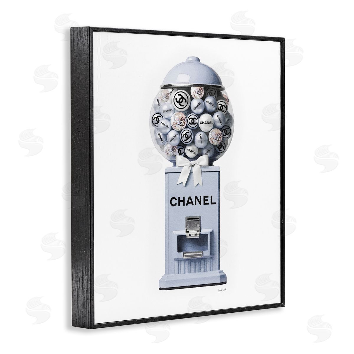 Amanda Greenwood Fashion Glam Candy Black Framed Giclee Wall Artside_