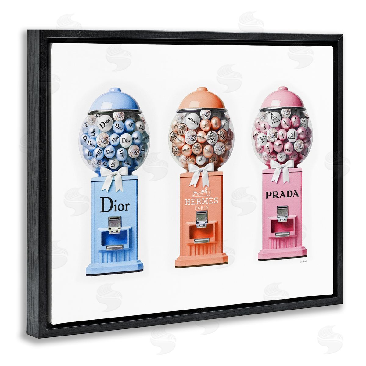 Amanda Greenwood Fashion Candy Dispensers Black Floater Frame Canvas Artside_