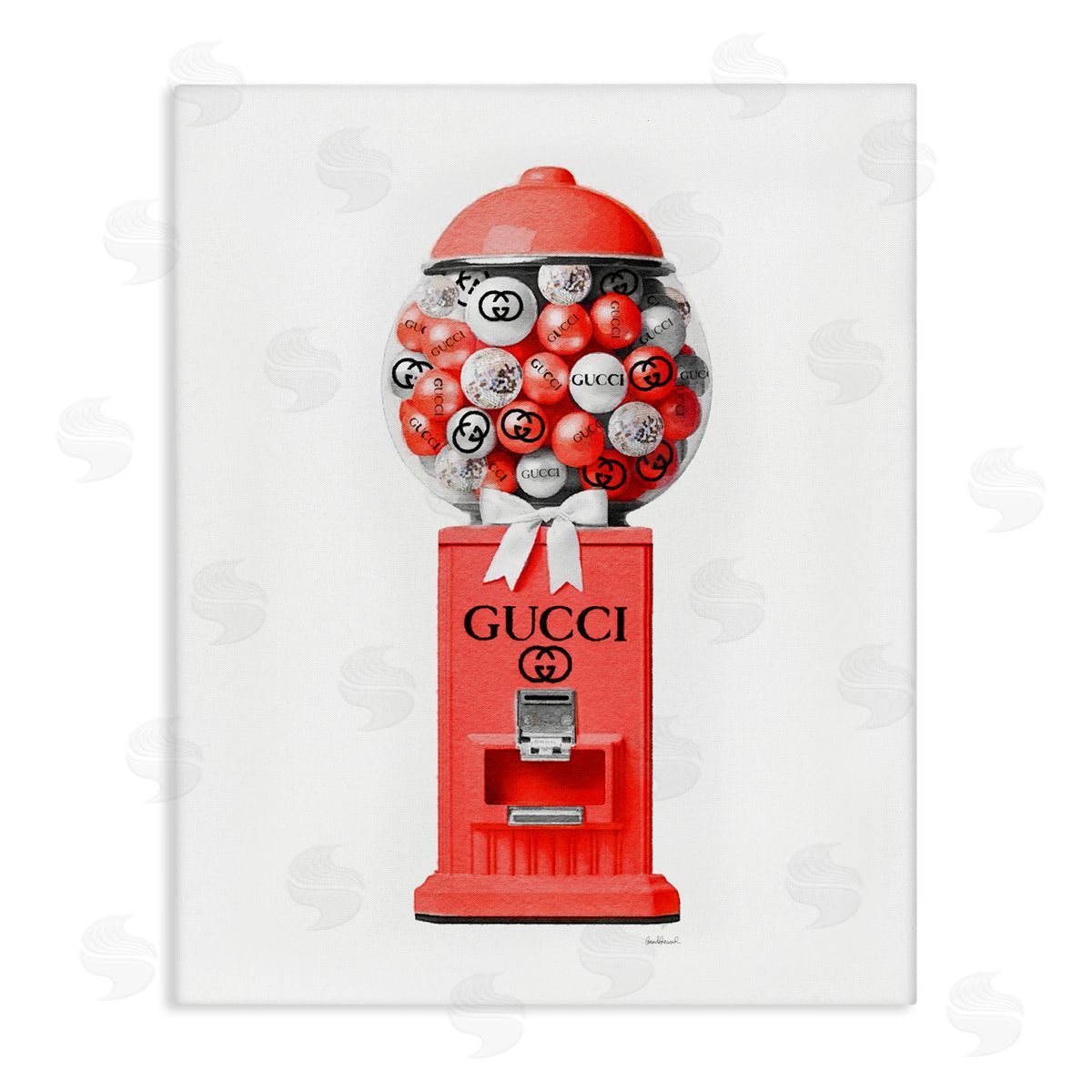Amanda Greenwood Red Glam Candy Machine Canvas Wall Art