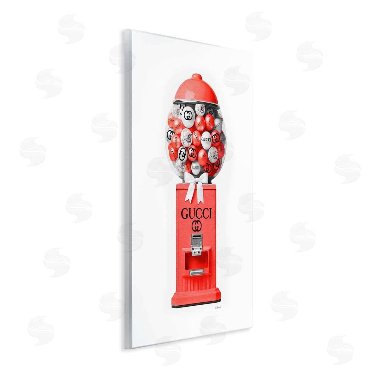 Amanda Greenwood Red Glam Candy Machine Wall Plaque Artside_