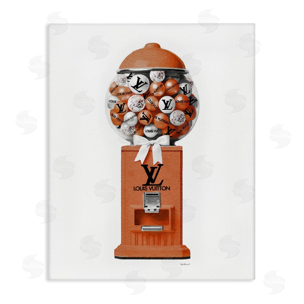 Amanda Greenwood Gumball Dispenser Glam Canvas Wall Art