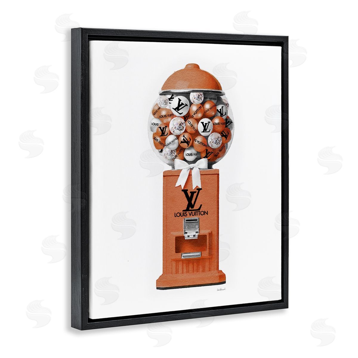 Amanda Greenwood Gumball Dispenser Glam Black Floater Frame Canvas Artside_