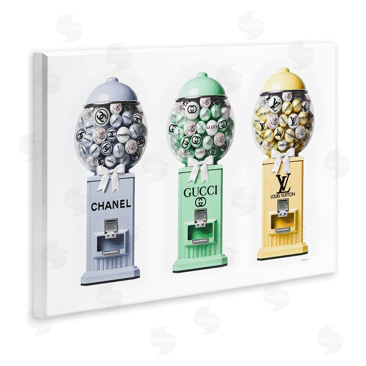 Amanda Greenwood Pastel Gumball Machines Wall Plaque Artside_