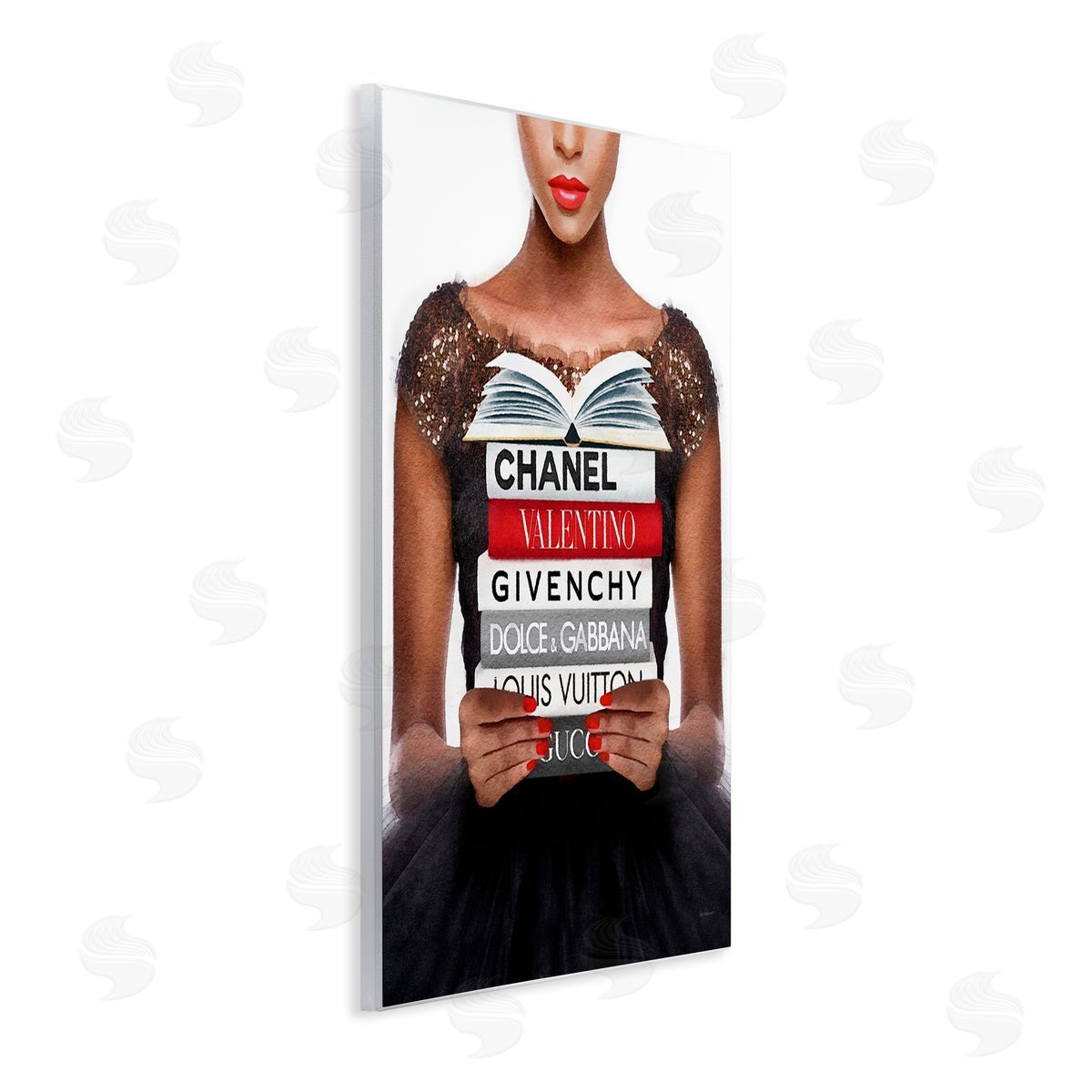 Amanda Greenwood Glam Girl & Books Wall Plaque Artside_