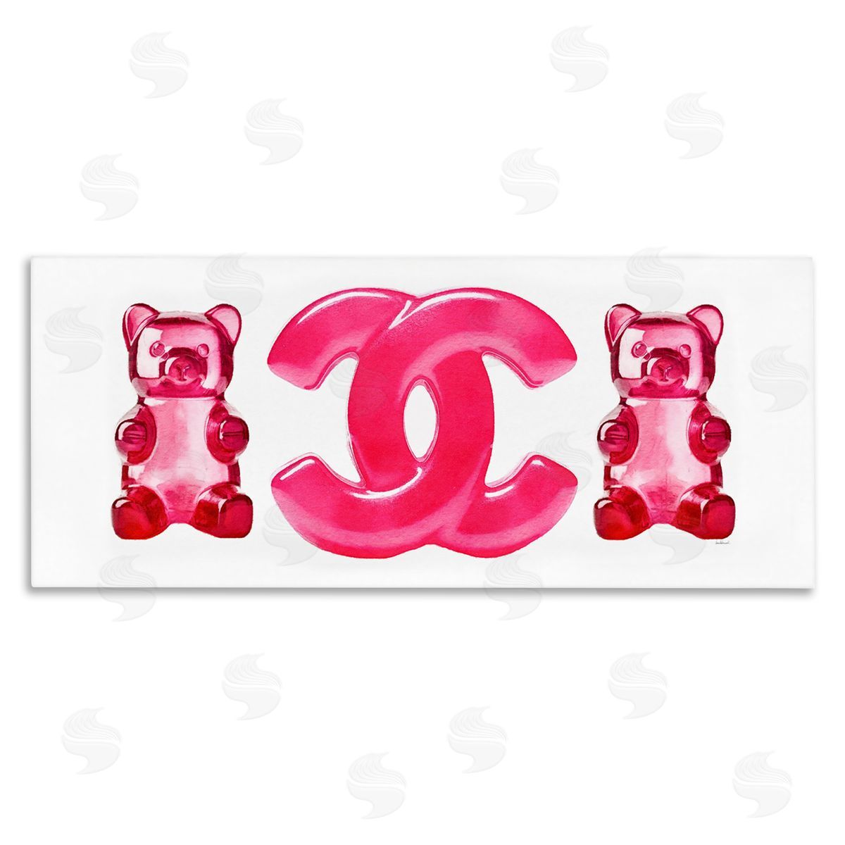 Amanda Greenwood Red Glam Brand Gummy Canvas Wall Art