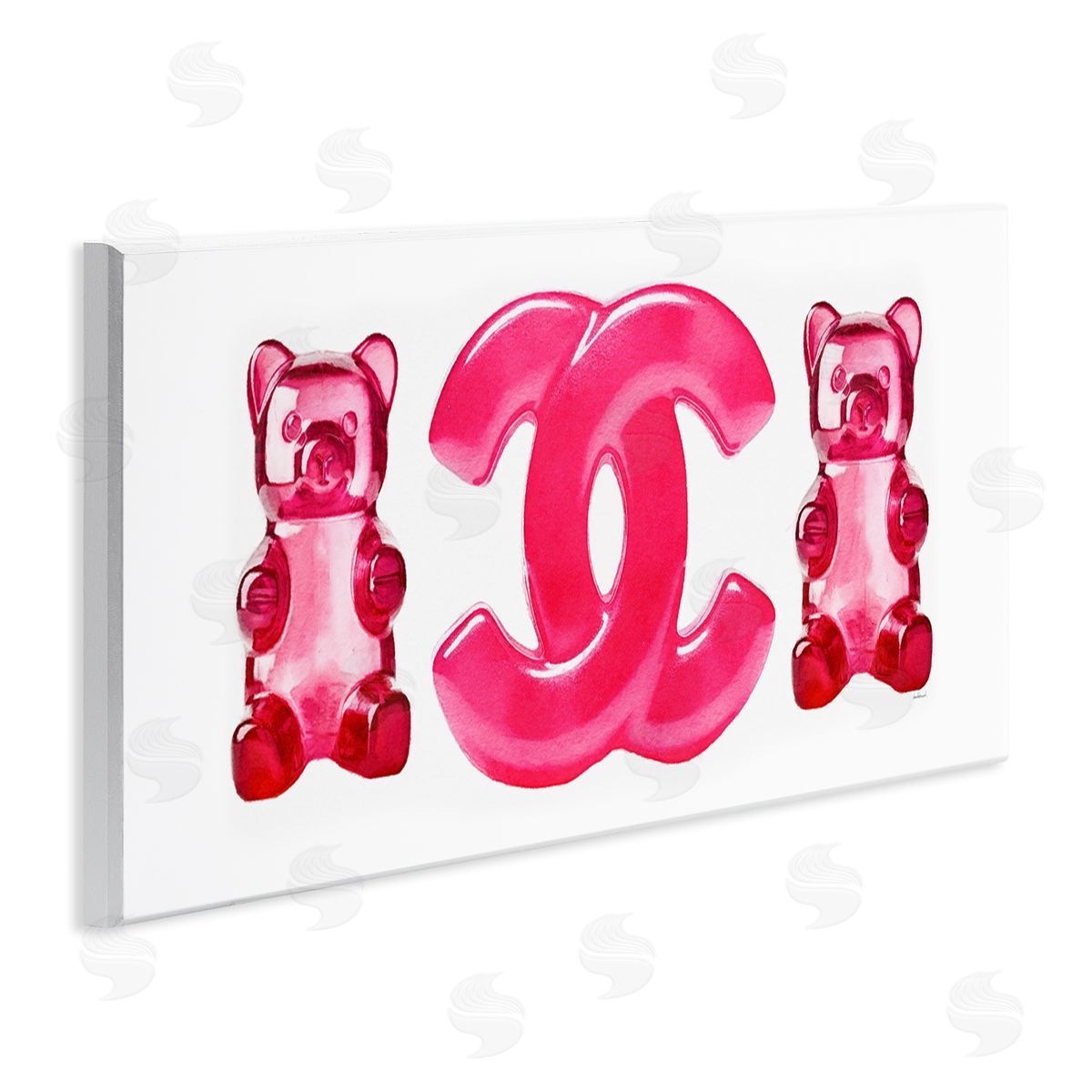 Amanda Greenwood Red Glam Brand Gummy Wall Plaque Artside_