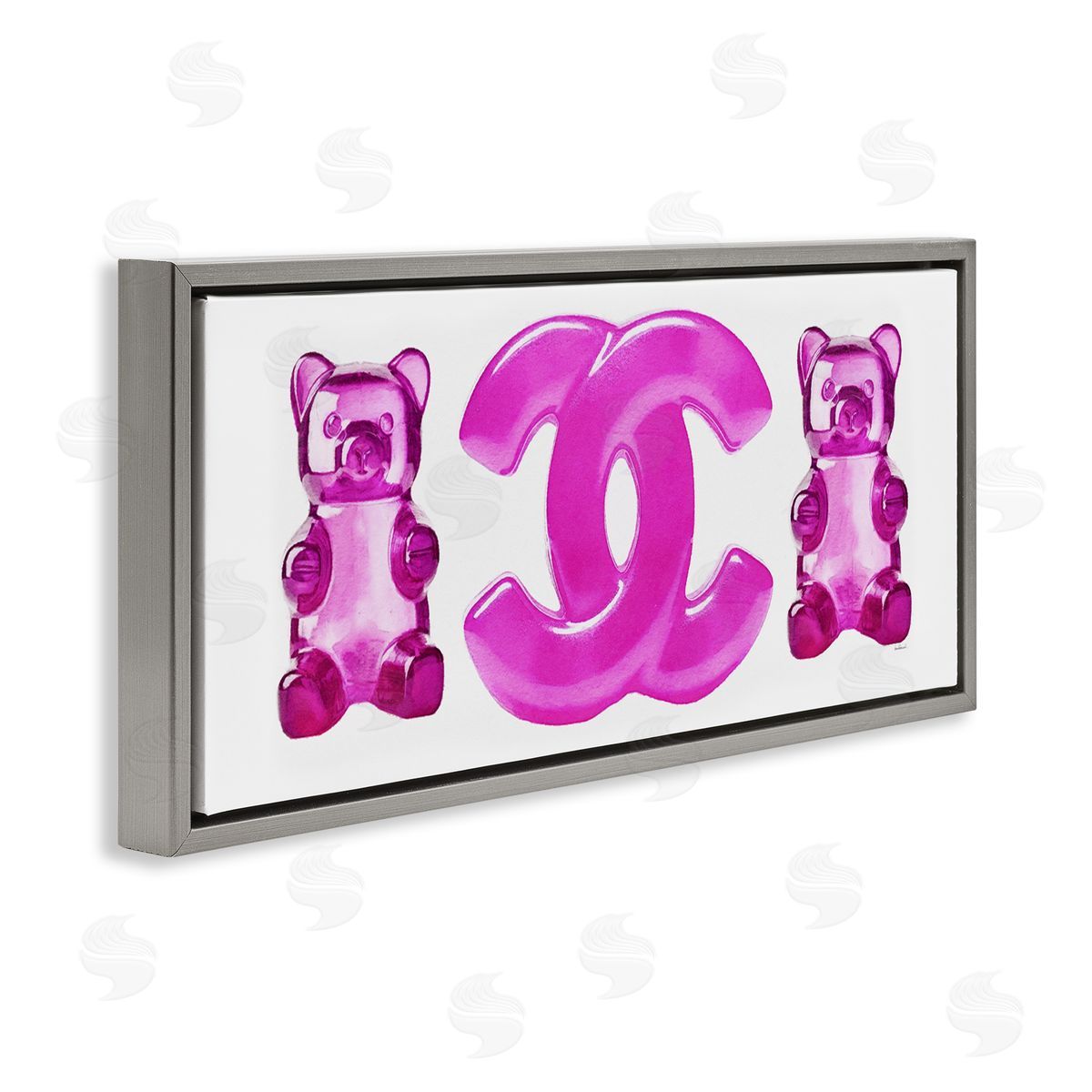 Amanda Greenwood Fashion Brand Candies Gray Floater Frame Canvas Artside_