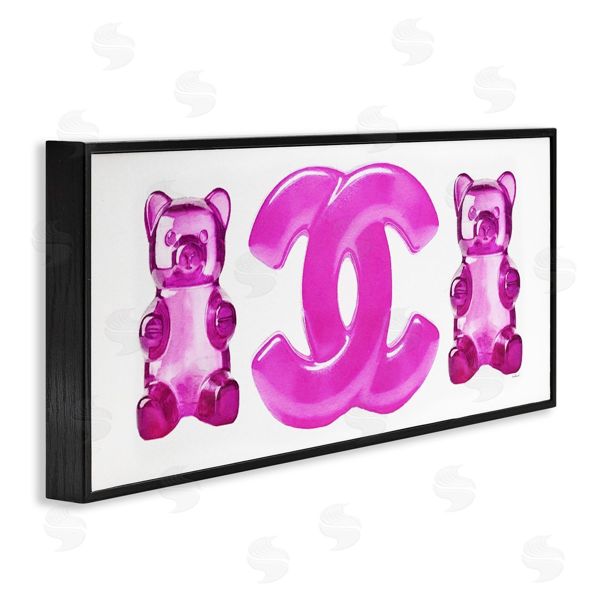 Amanda Greenwood Fashion Brand Candies Black Framed Giclee Wall Artside_