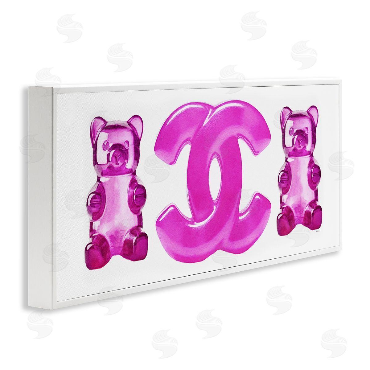 Amanda Greenwood Fashion Brand Candies White Framed Giclee Wall Artside_