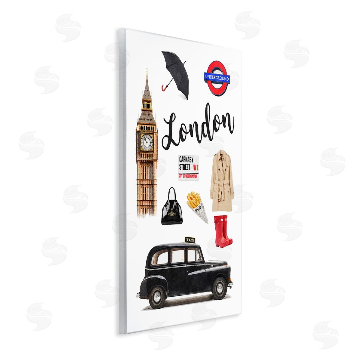 Amanda Greenwood London Glam Travel Wall Plaque Artside_