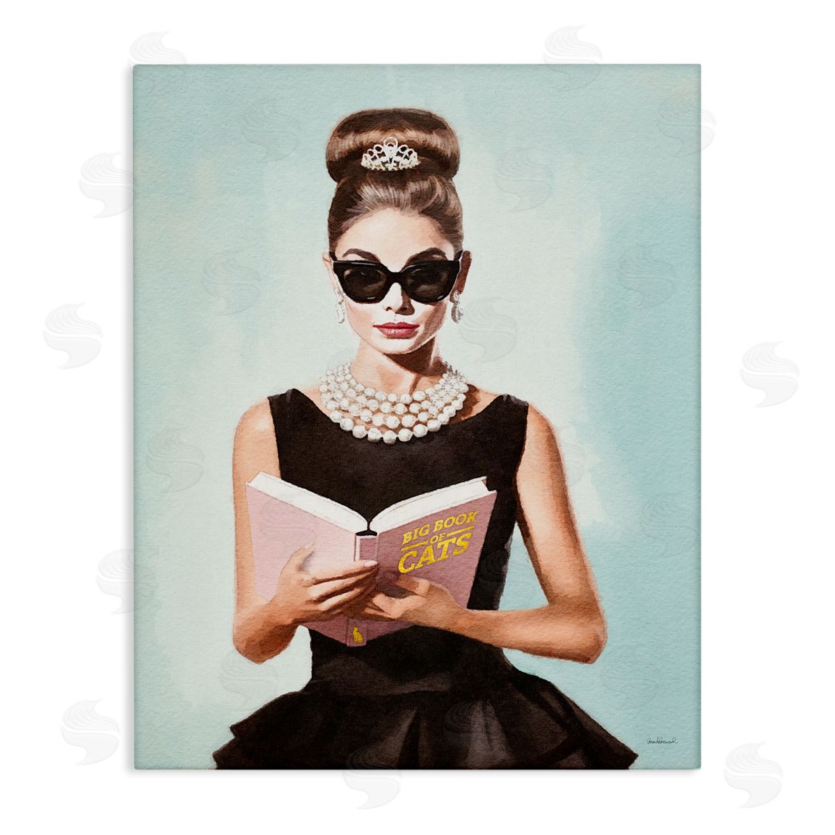 Amanda Greenwood Fashion Girl Reading Canvas Wall Art