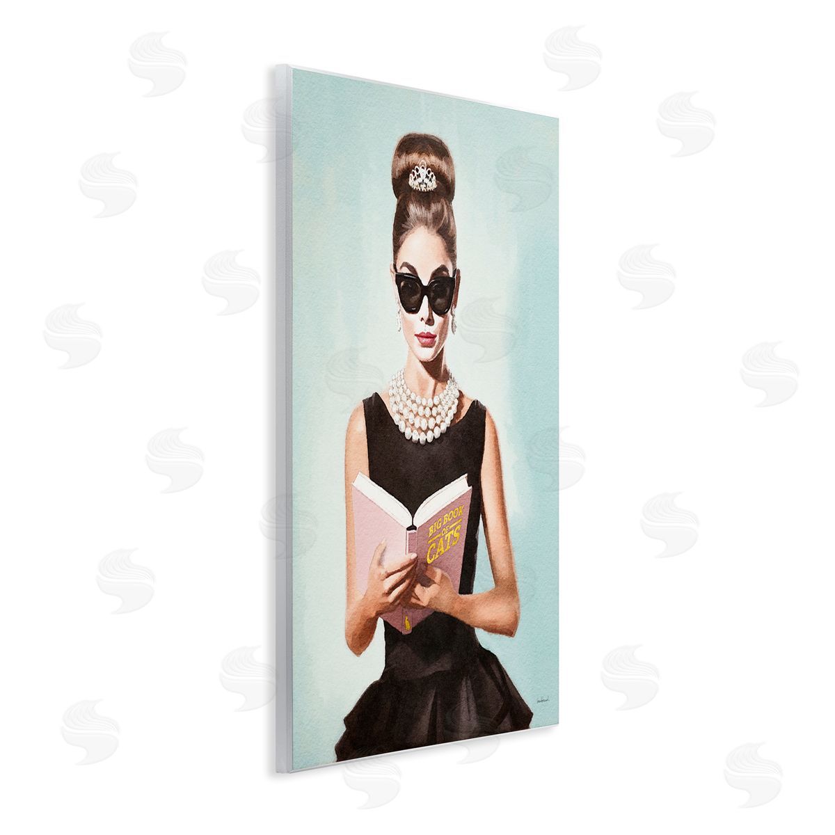 Amanda Greenwood Fashion Girl Reading Wall Plaque Artside_