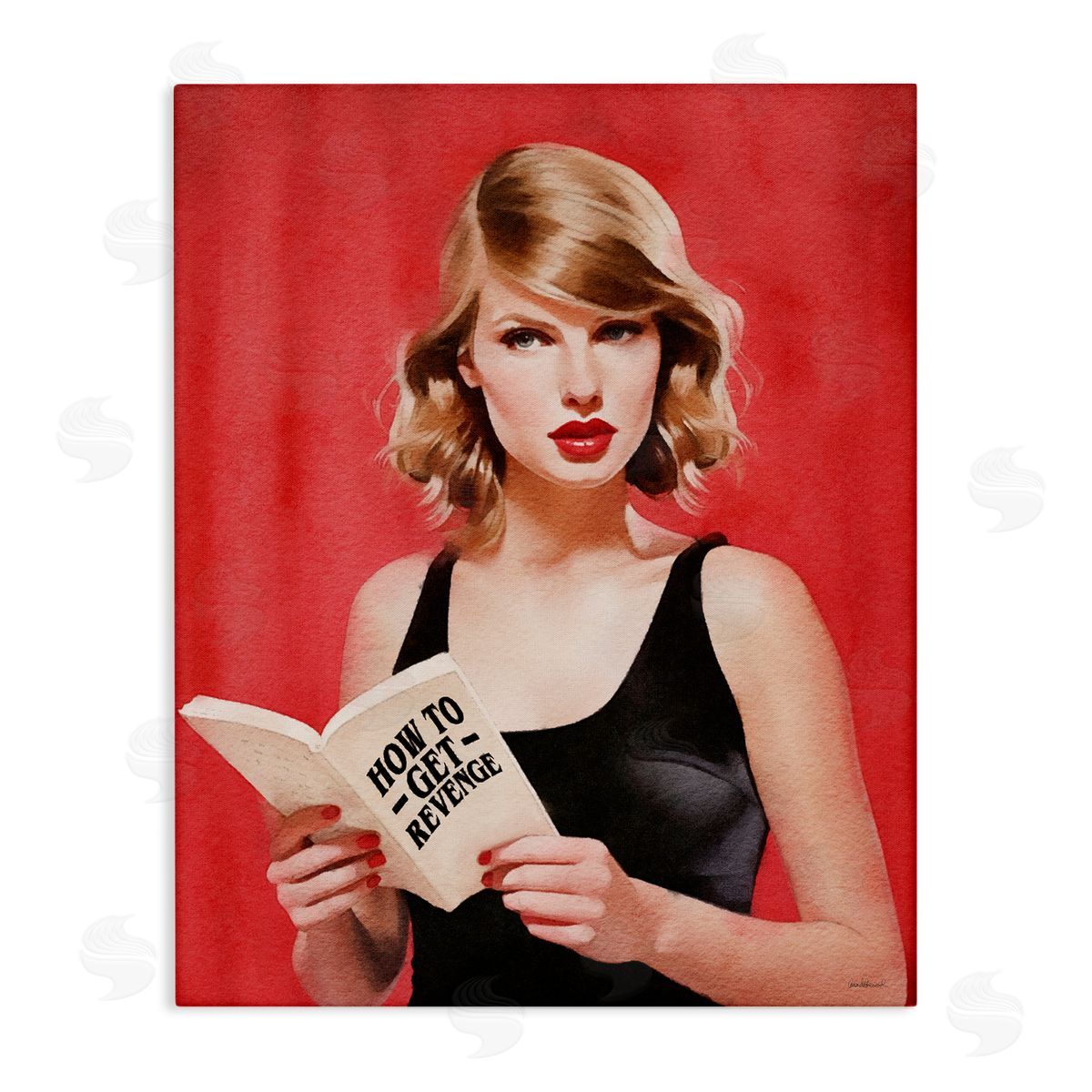 Amanda Greenwood Popstar Revenge Book Canvas Wall Art