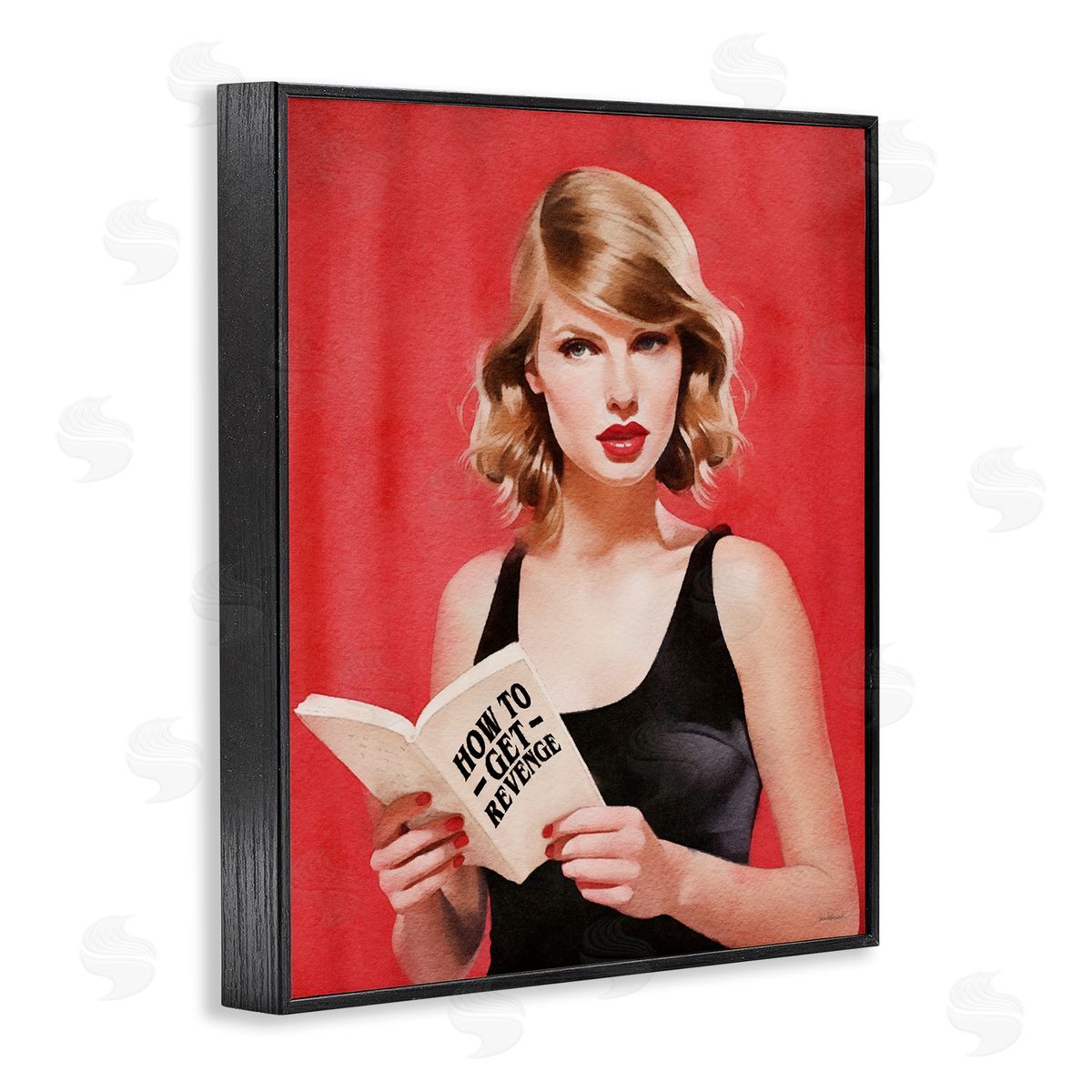 Amanda Greenwood Popstar Revenge Book Black Framed Giclee Wall Artside_