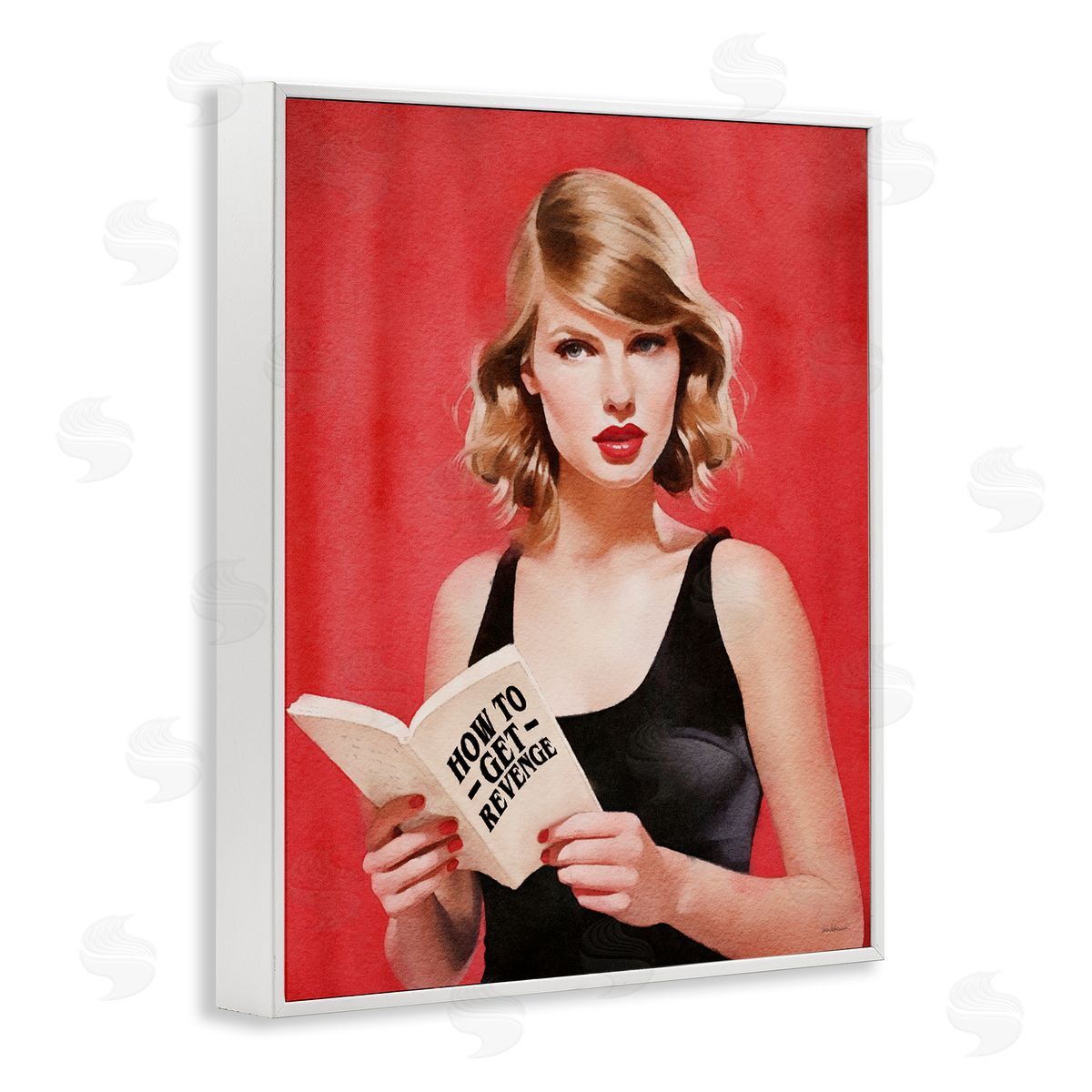 Amanda Greenwood Popstar Revenge Book White Framed Giclee Wall Artside_