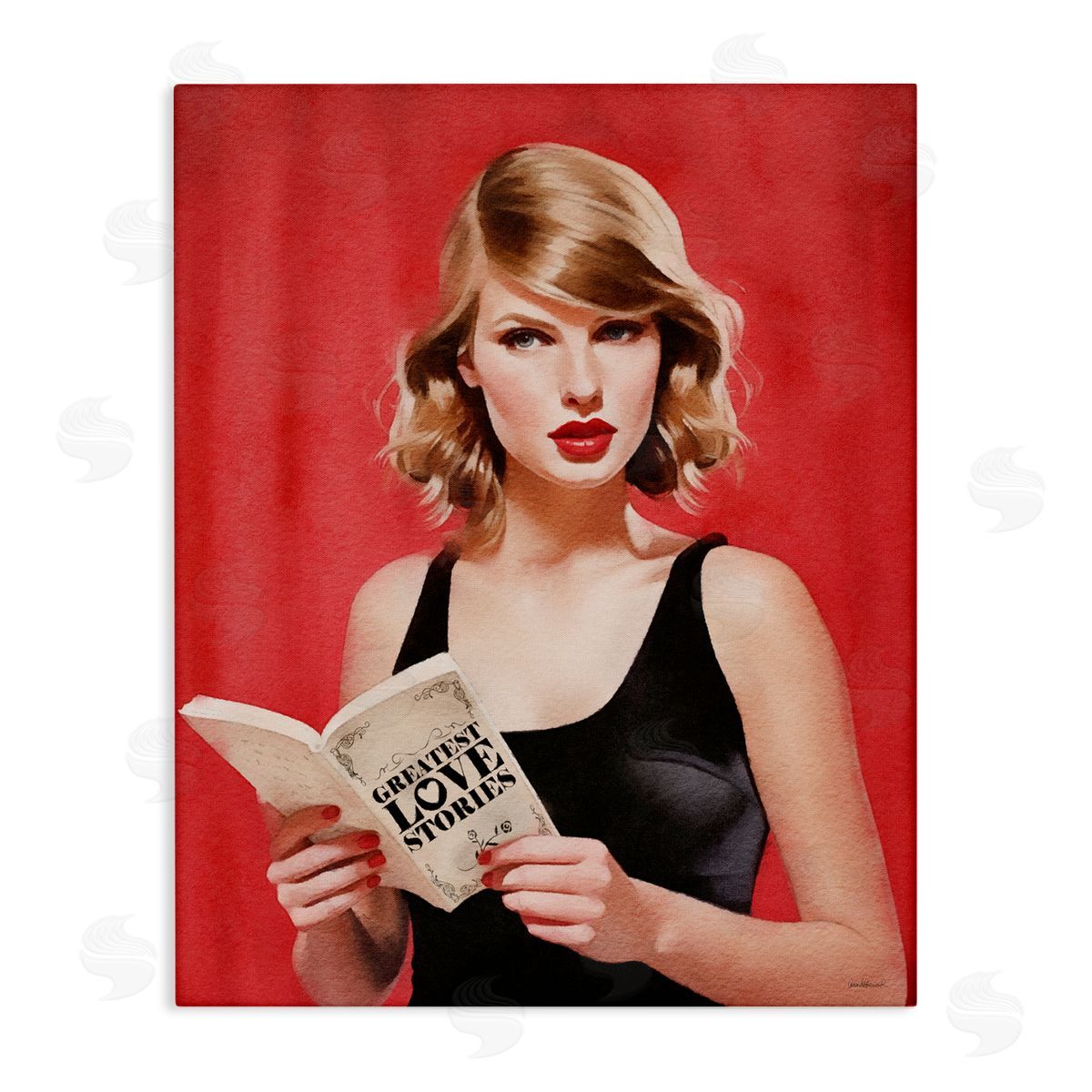 Amanda Greenwood Popstar Love Stories Canvas Wall Art