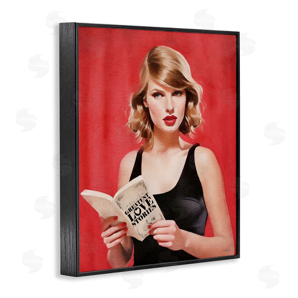 Amanda Greenwood Popstar Love Stories Black Framed Giclee Wall Artside_