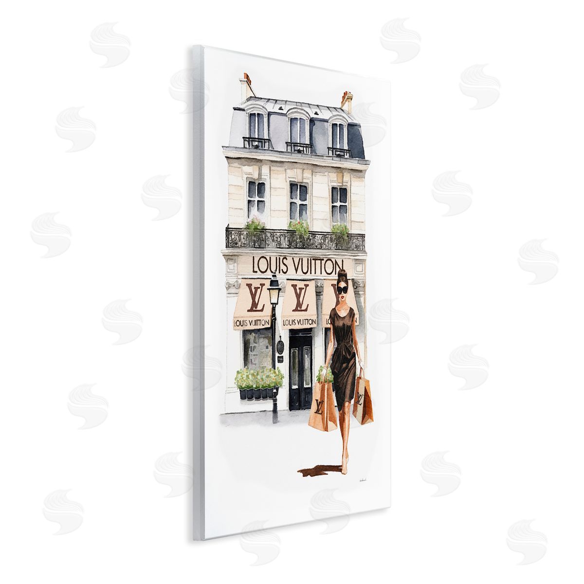 Amanda Greenwood Fashion Girl Shopping Wall Plaque Artside_