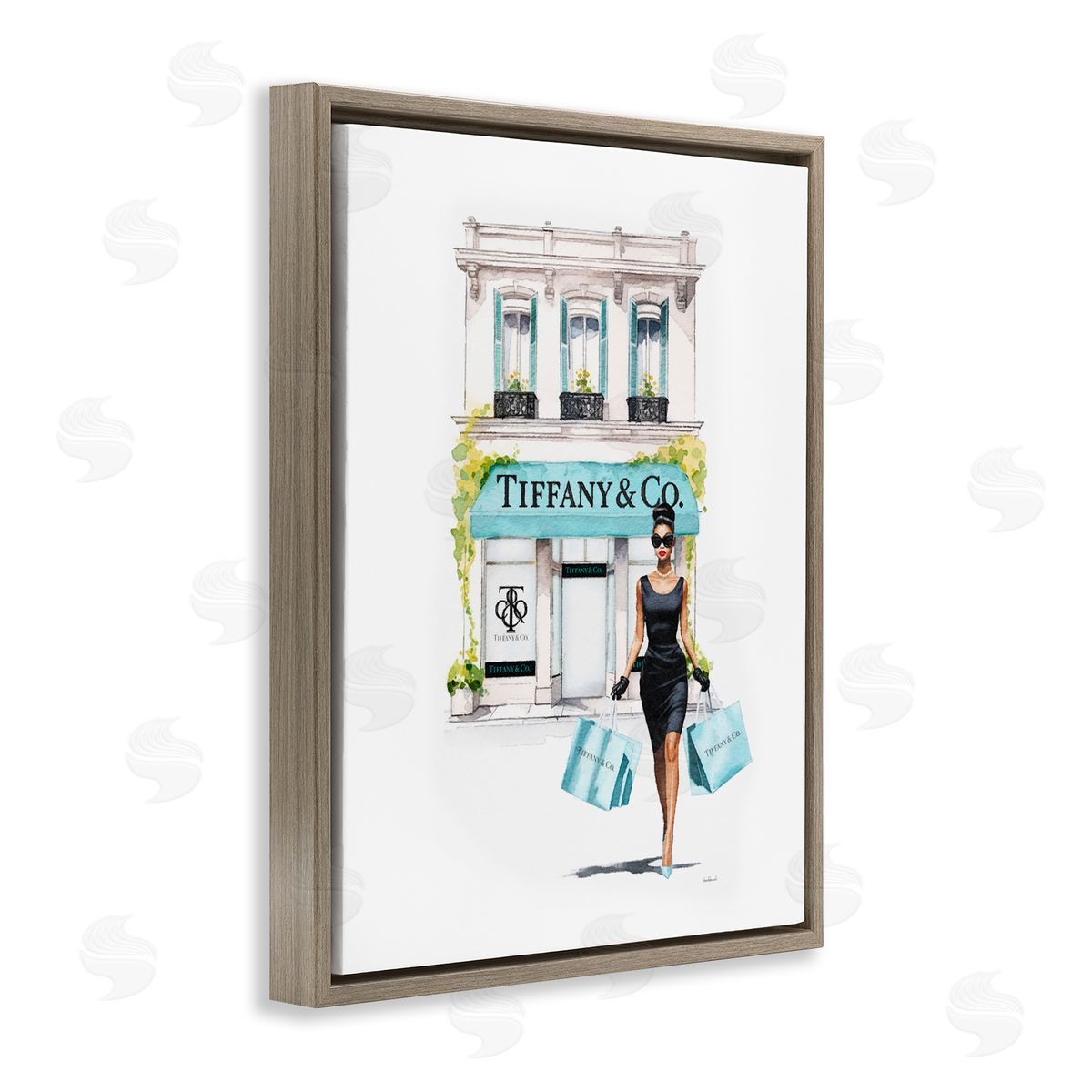 Amanda Greenwood Fashion Storefront Shopping Brown Floater Frame Canvas Artside_