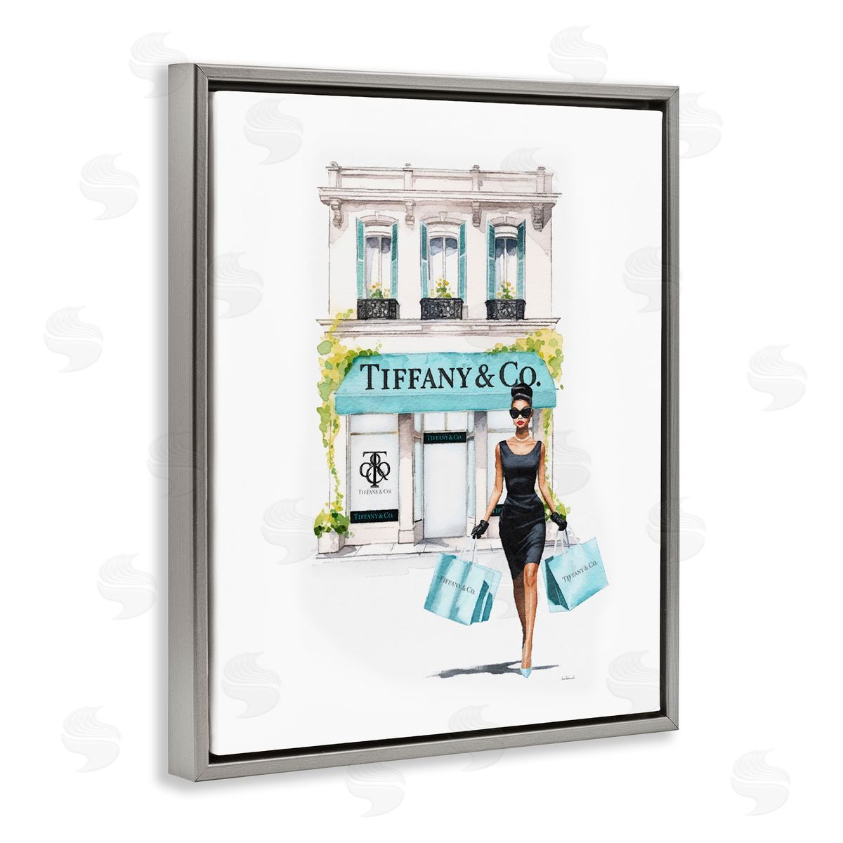 Amanda Greenwood Fashion Storefront Shopping Gray Floater Frame Canvas Artside_