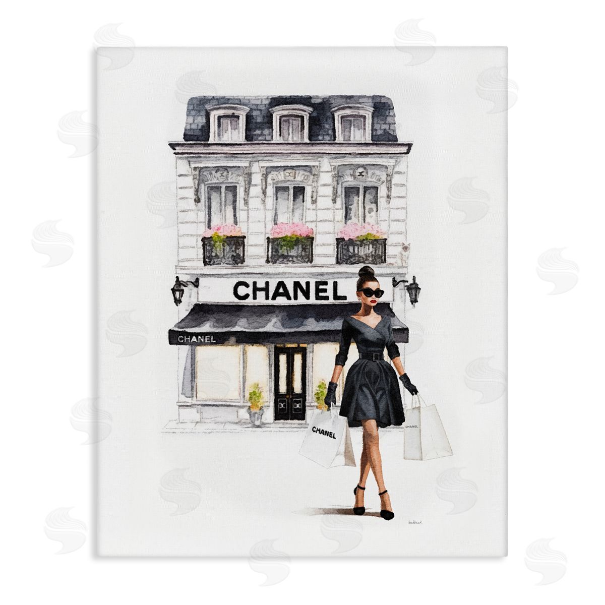 Amanda Greenwood Girl & Fashion Shop Canvas Wall Art