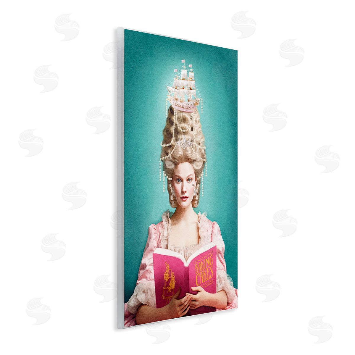 Amanda Greenwood Vintage Woman Reading Wall Plaque Artside_