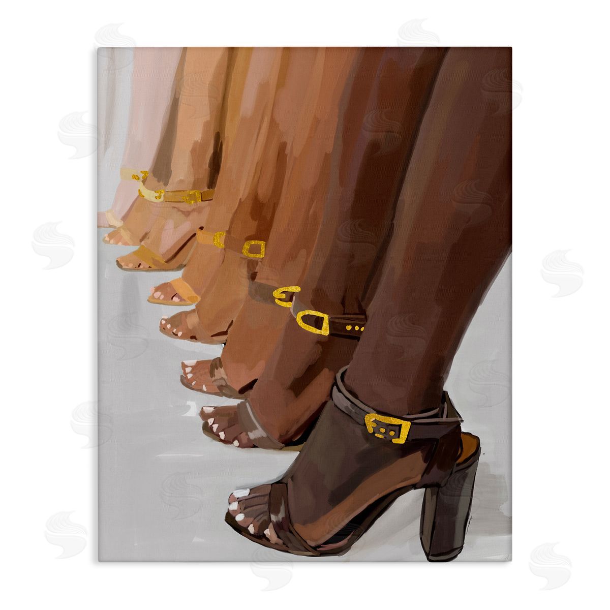 Amelia Noyes Fashion Girls Heels Canvas Wall Art