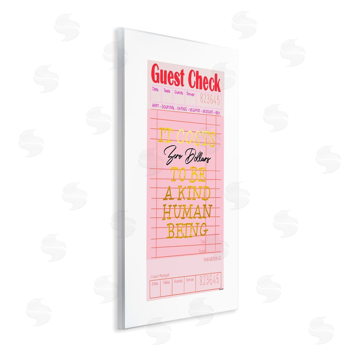 Amelia Noyes Zero Dollars to be Kind Wall Plaque Artside_