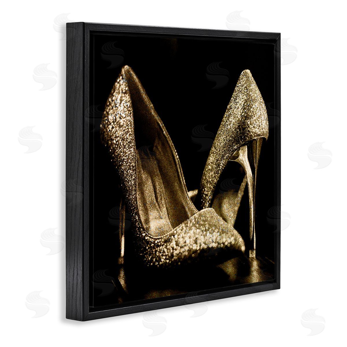Kim Allen Dark Glam Shoes Photography Black Floater Frame Canvas Artside_