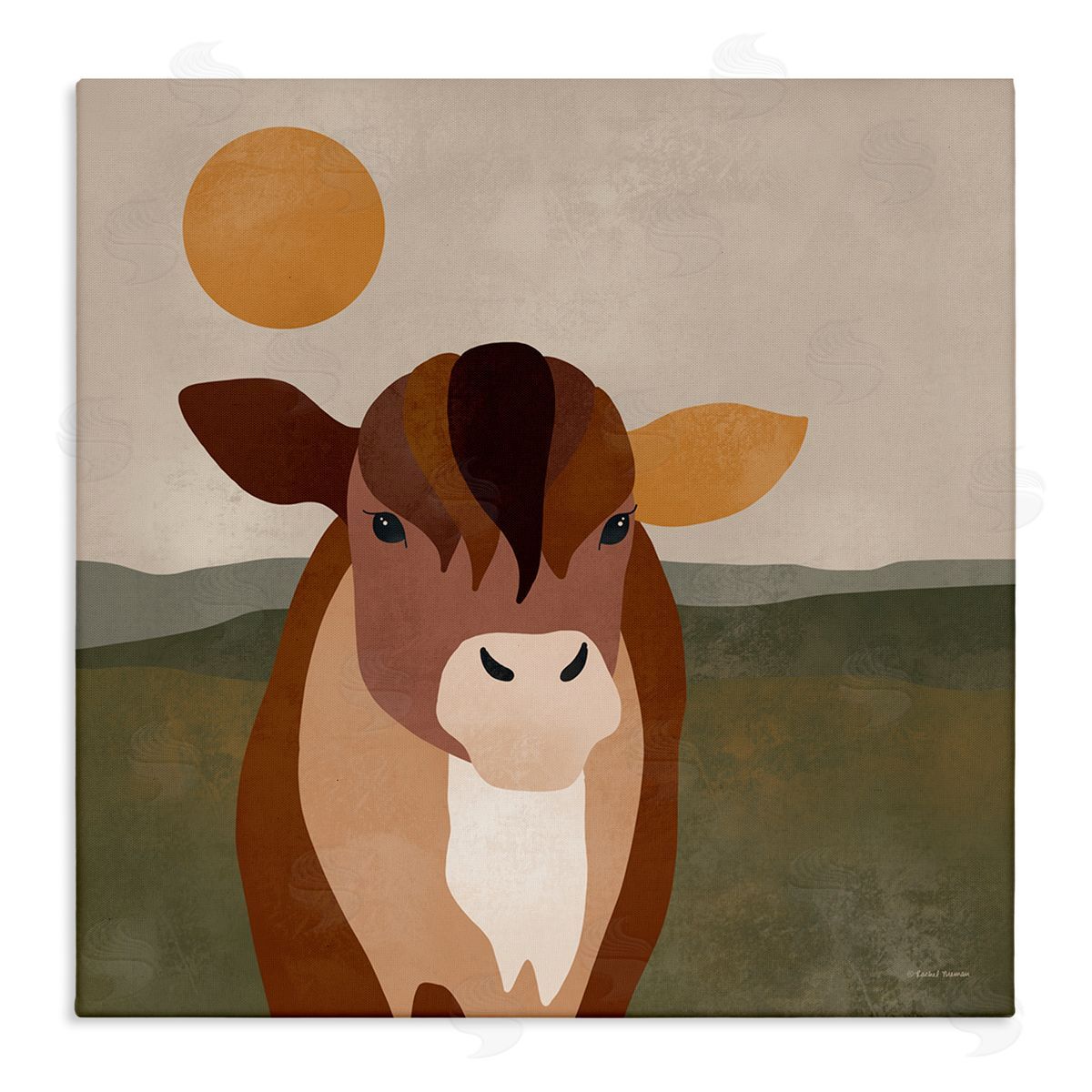 Rachel Nieman Modern Farm Animal Canvas Wall Art