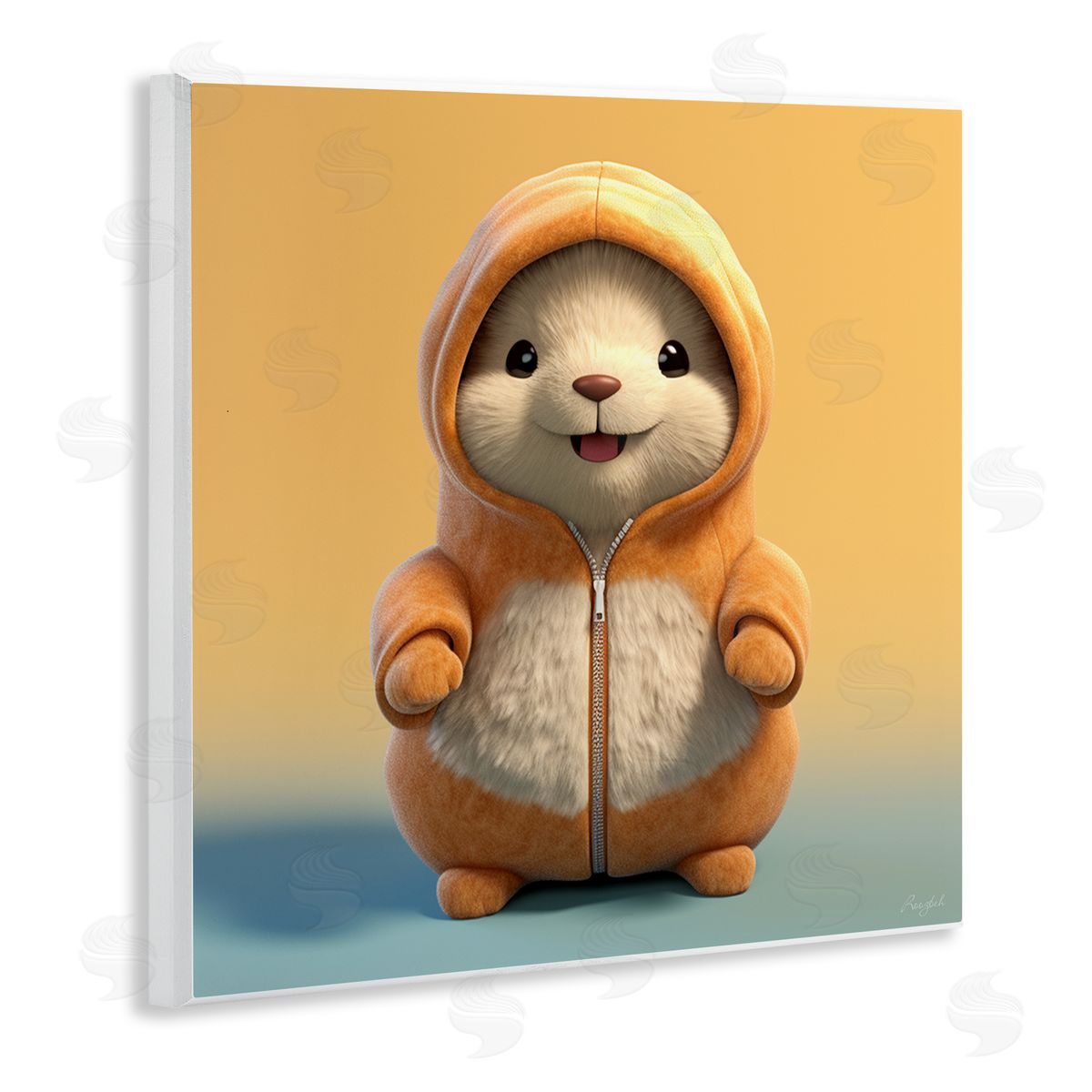 Roozbeh Mouse Wearing Sweater Wall Plaque Artside_