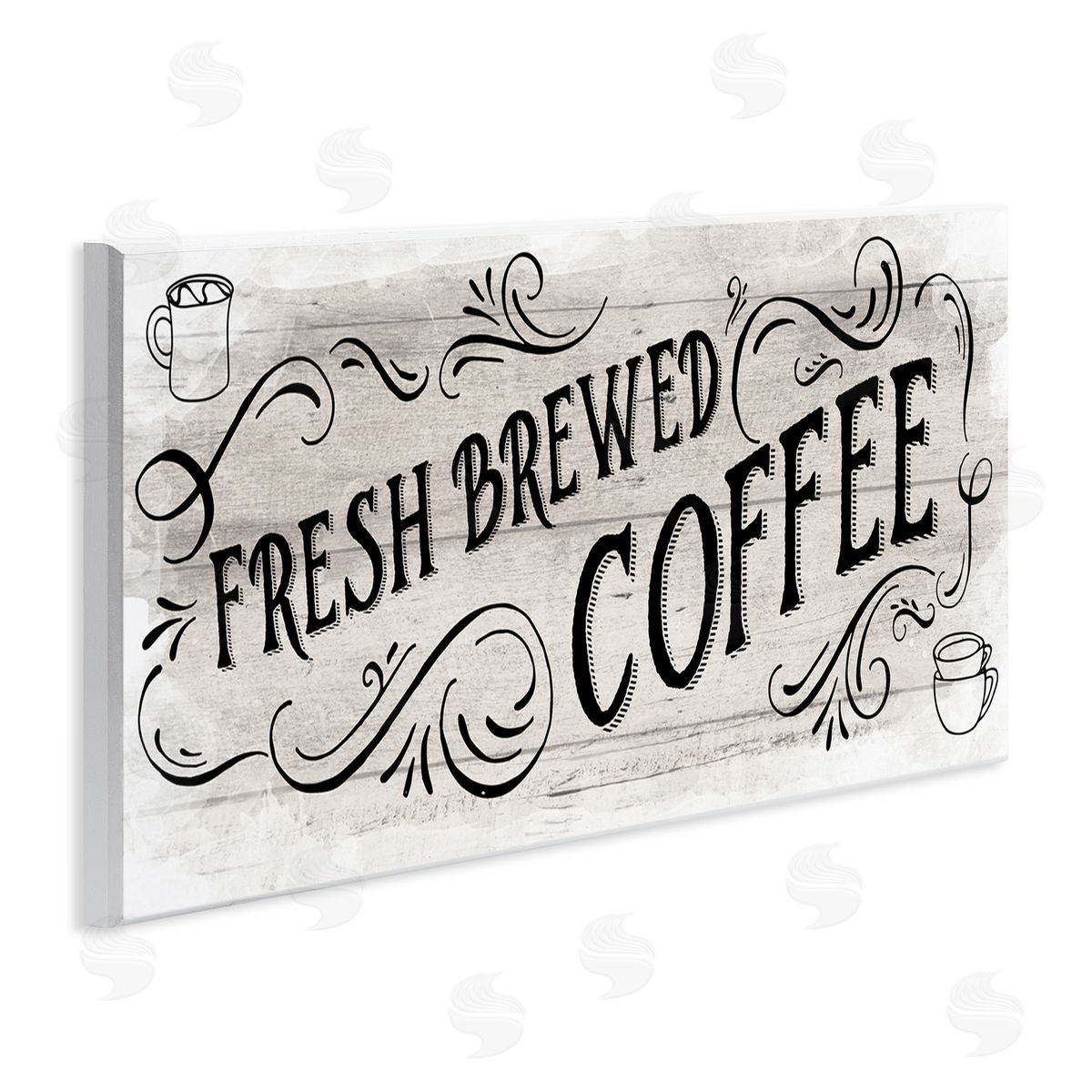Amanda Murray Fresh Brewed Coffee Phrase Wall Plaque Artside_