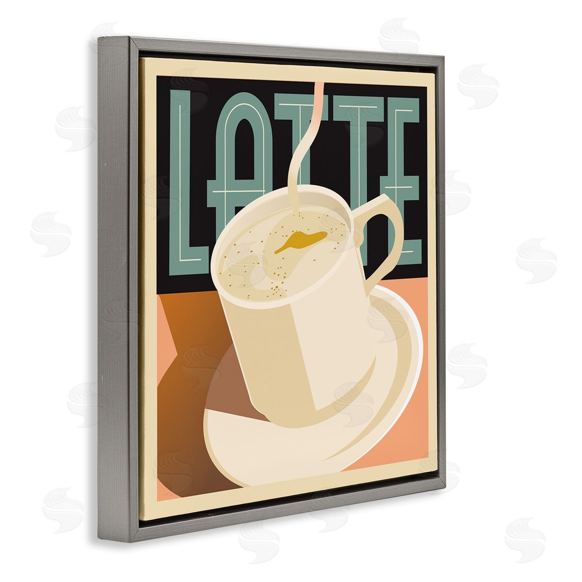 Richard Weiss Vintage Latte Mug Gray Floater Frame Canvas Artside_