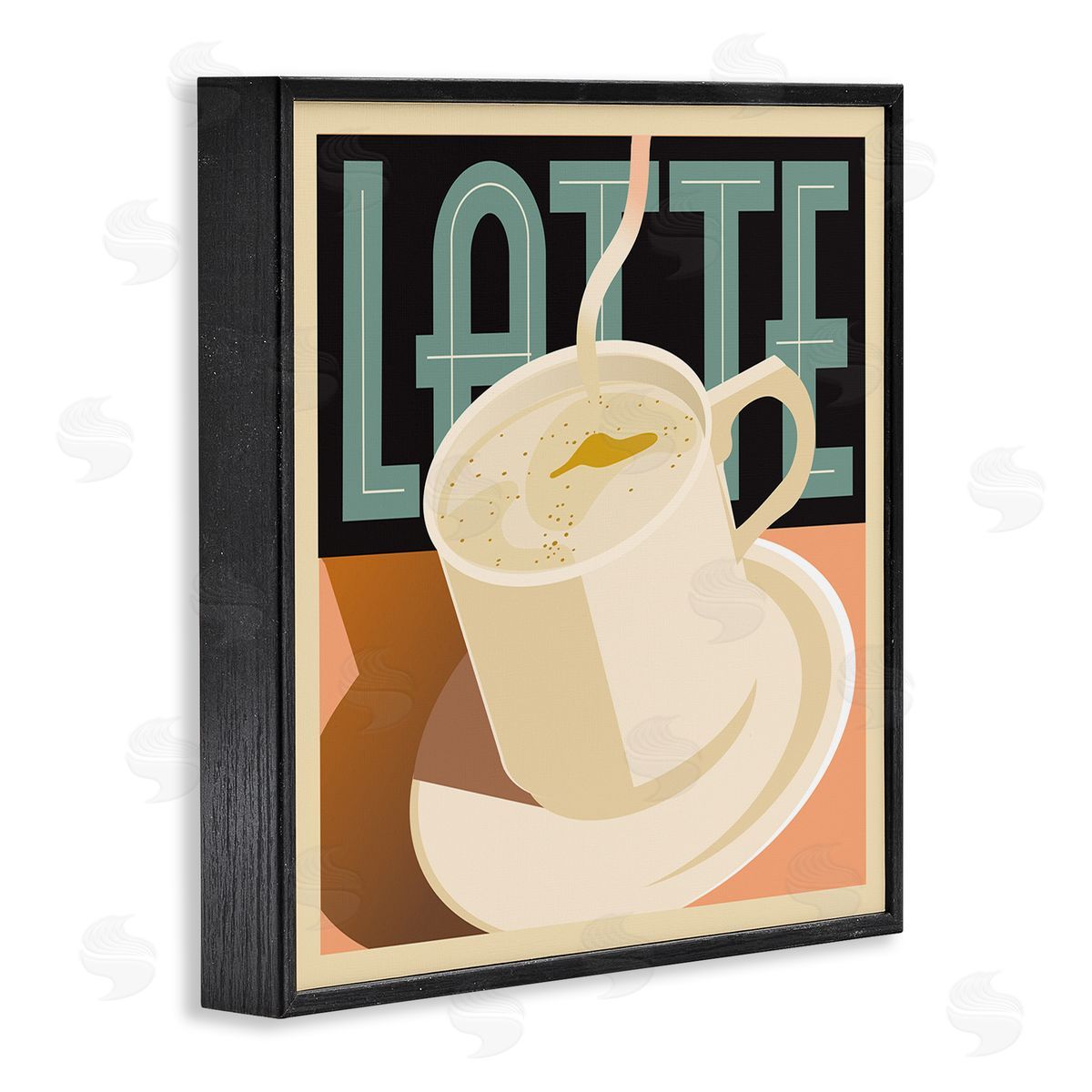 Richard Weiss Vintage Latte Mug Black Framed Giclee Wall Artside_