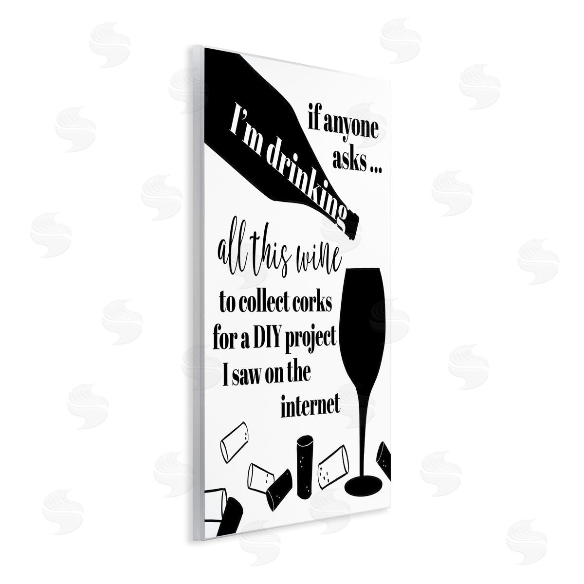 Anna Quach Funny Wine DIY Phrase Wall Plaque Artside_