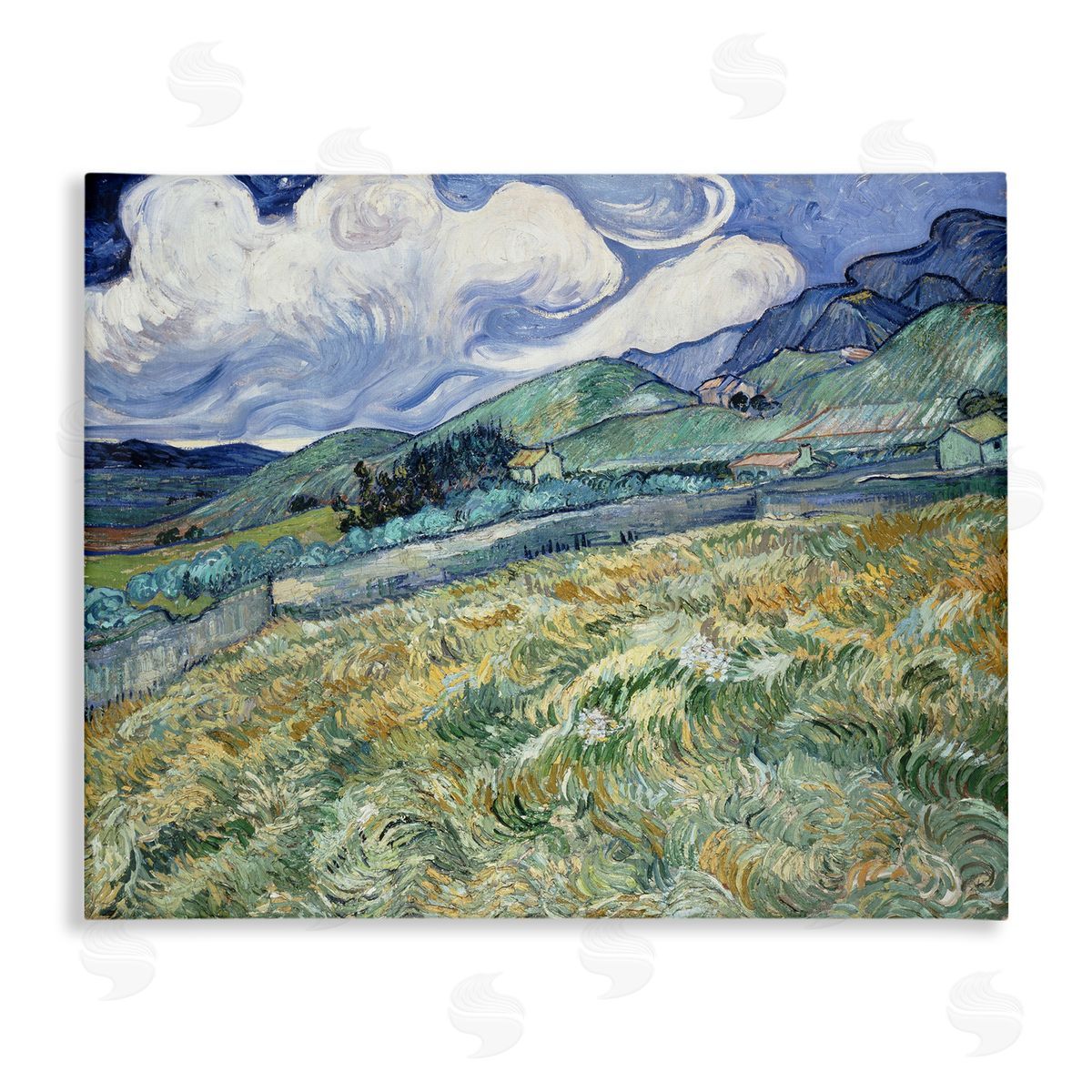 Vincent Van Gogh Green Wheat Field Van Gogh Canvas Wall Art