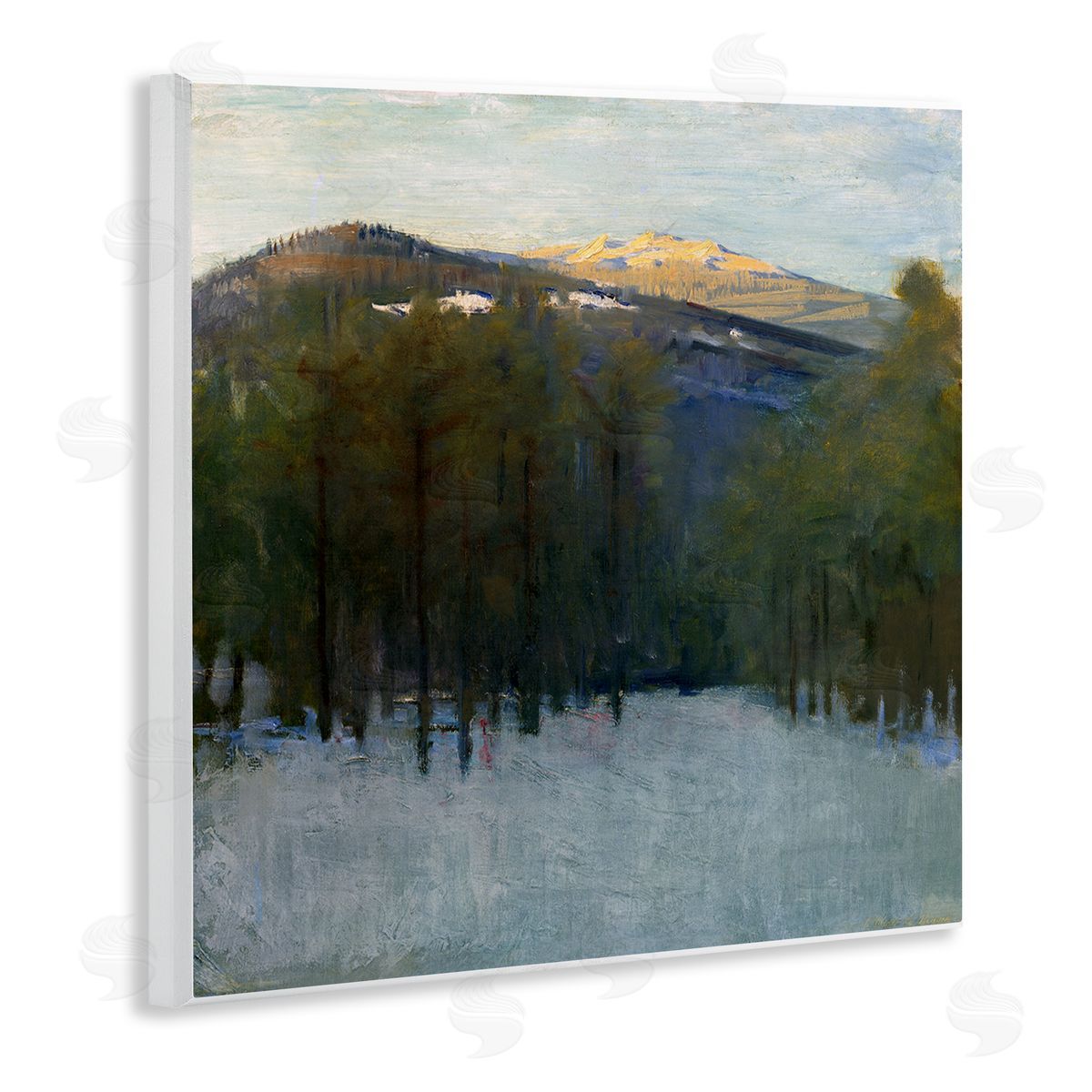 Abbott Handerson Thayer Winter Mountain Scenery Wall Plaque Artside_