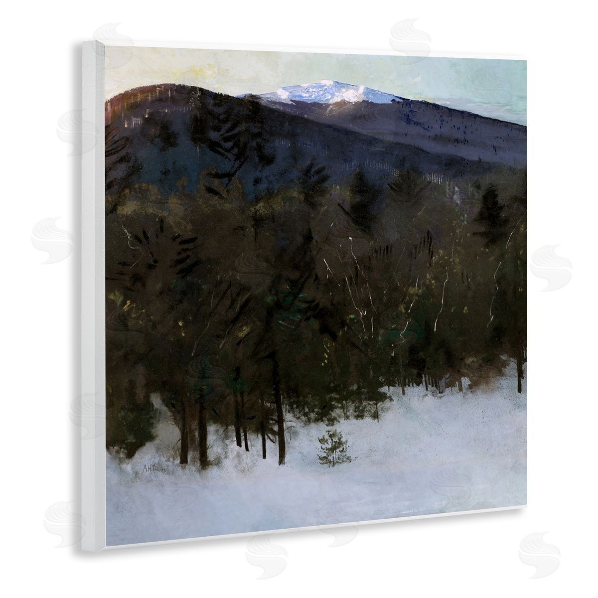 Abbott Handerson Thayer Winter Nature Painting Wall Plaque Artside_
