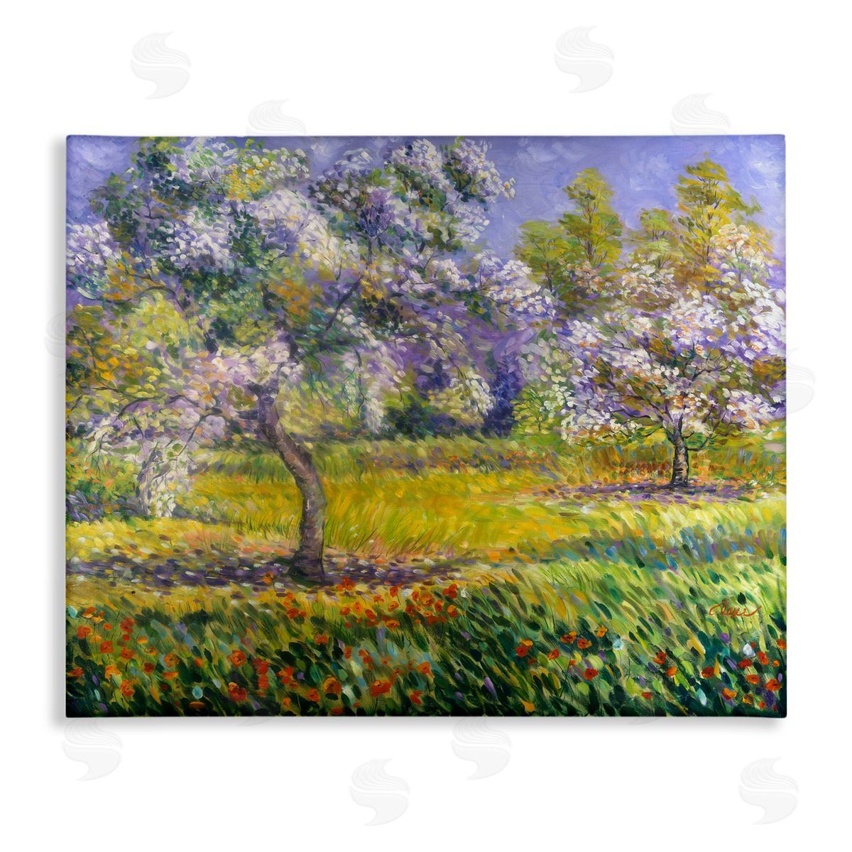 Alexi Fine Spring Blooming Trees Canvas Wall Art