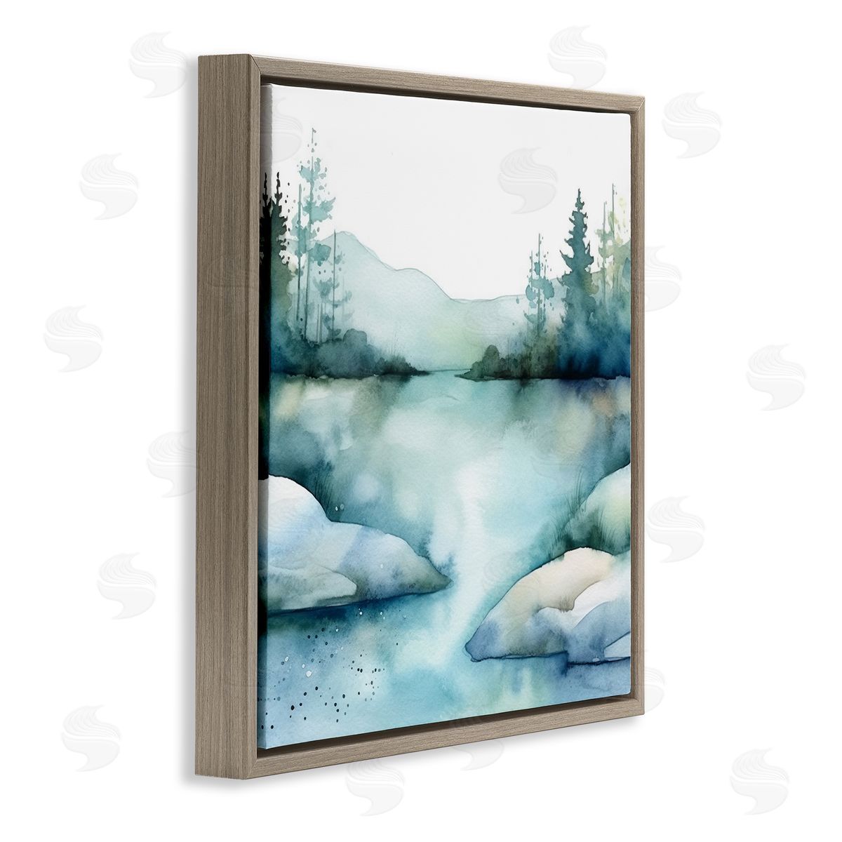 Andrea Haase Secret Embrace Landscape Brown Floater Frame Canvas Artside_
