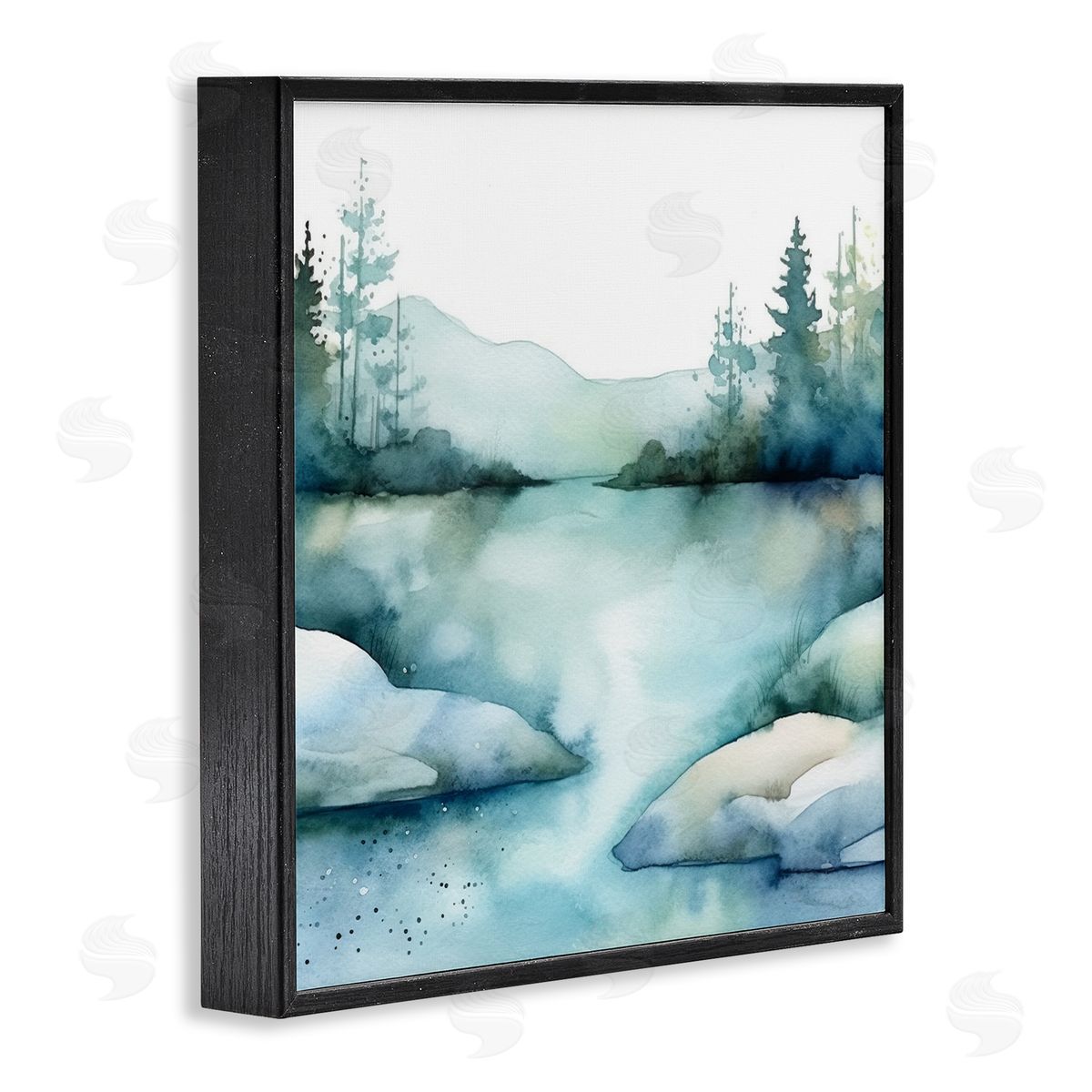 Andrea Haase Secret Embrace Landscape Black Framed Giclee Wall Artside_