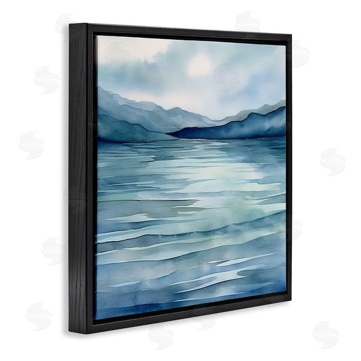 Andrea Haase Endless Waters Landscape Black Floater Frame Canvas Artside_
