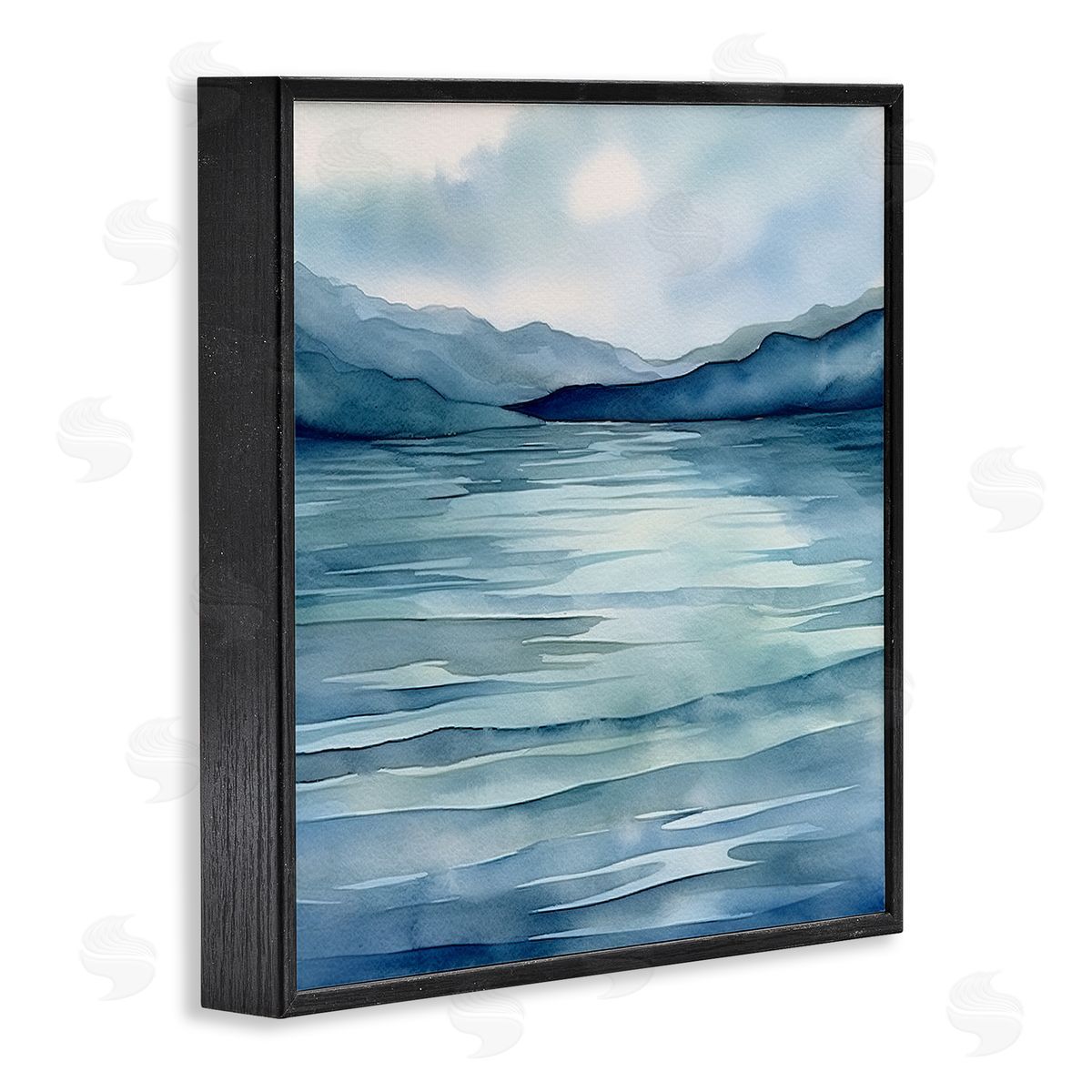 Andrea Haase Endless Waters Landscape Black Framed Giclee Wall Artside_