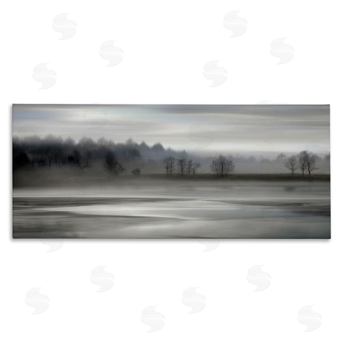 Grey Nature Landscape Canvas Wall Art, Home Decor by Madeline Clark