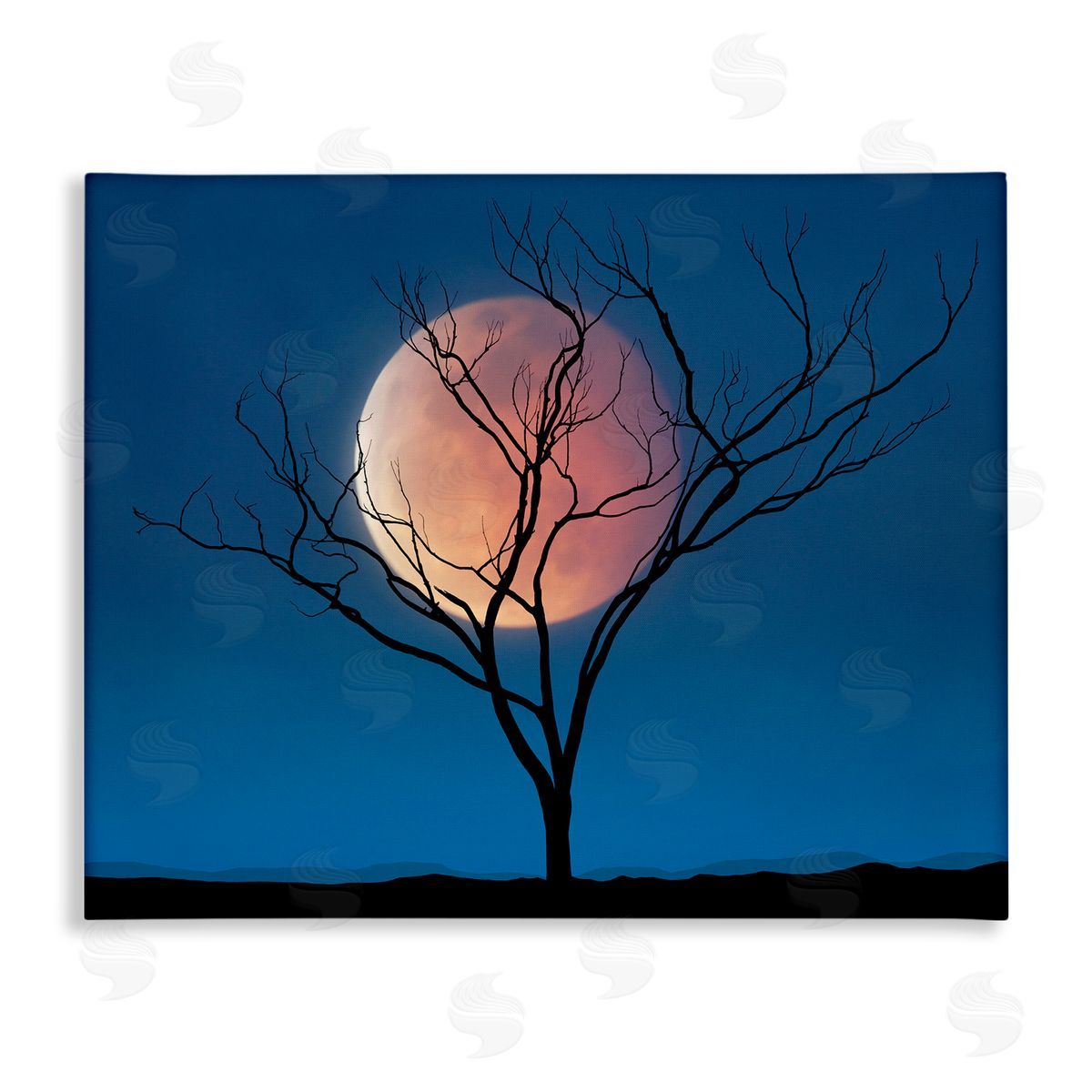 Lee Sie Full Moon & Tree Canvas Wall Art
