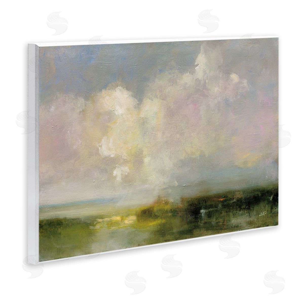 Abstract Clouds Painting Wood Plaque Wall Art, Home Decor by Julia Purinton