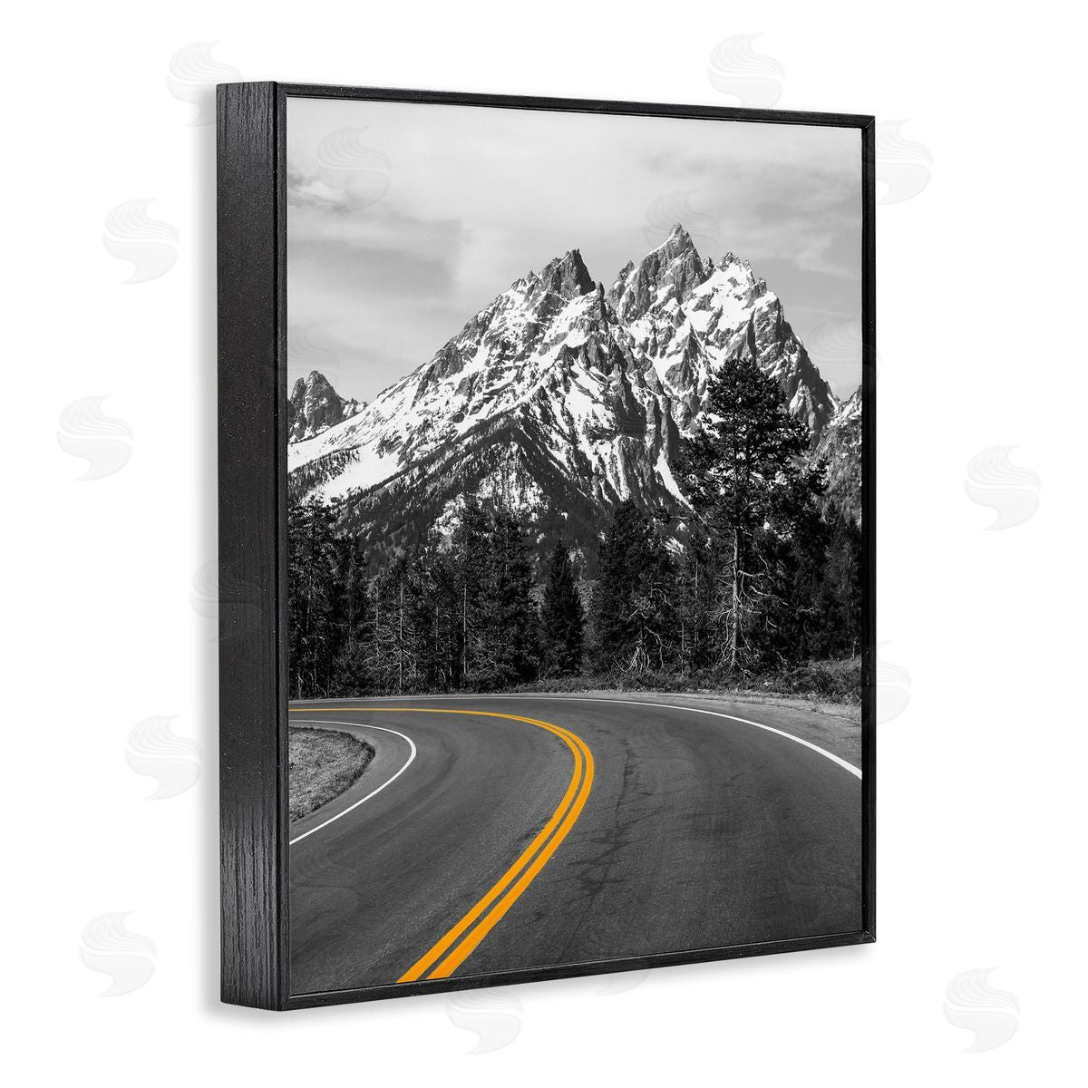 Daniel Sproul Mountain Highway Road Black Framed Giclee Wall Artside_