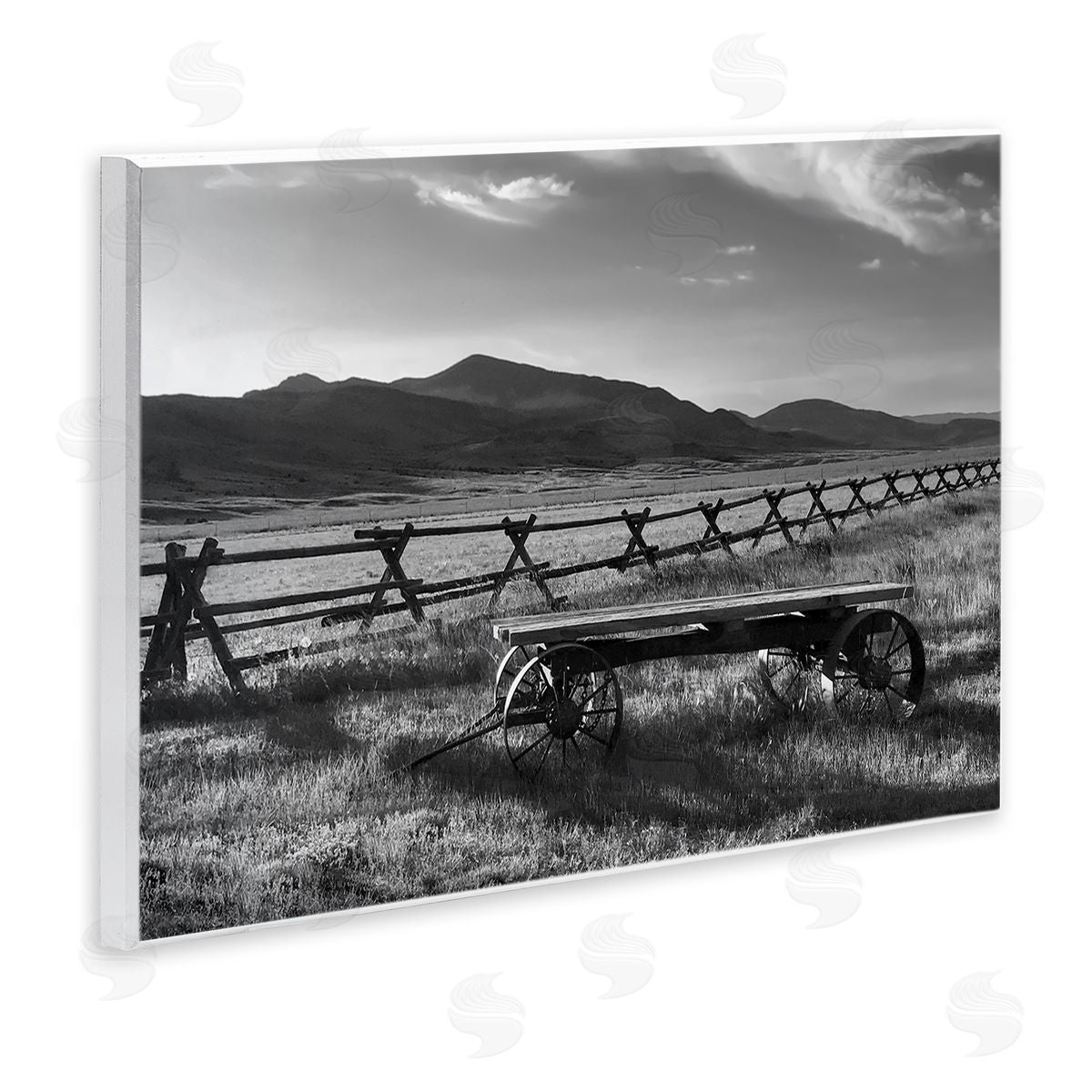 Steve Toole Country Wagon Scenery Wall Plaque Artside_